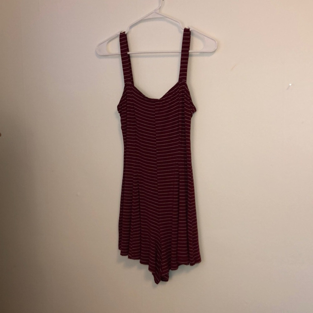 Maroon one-piece shorts/tank, Forever 21